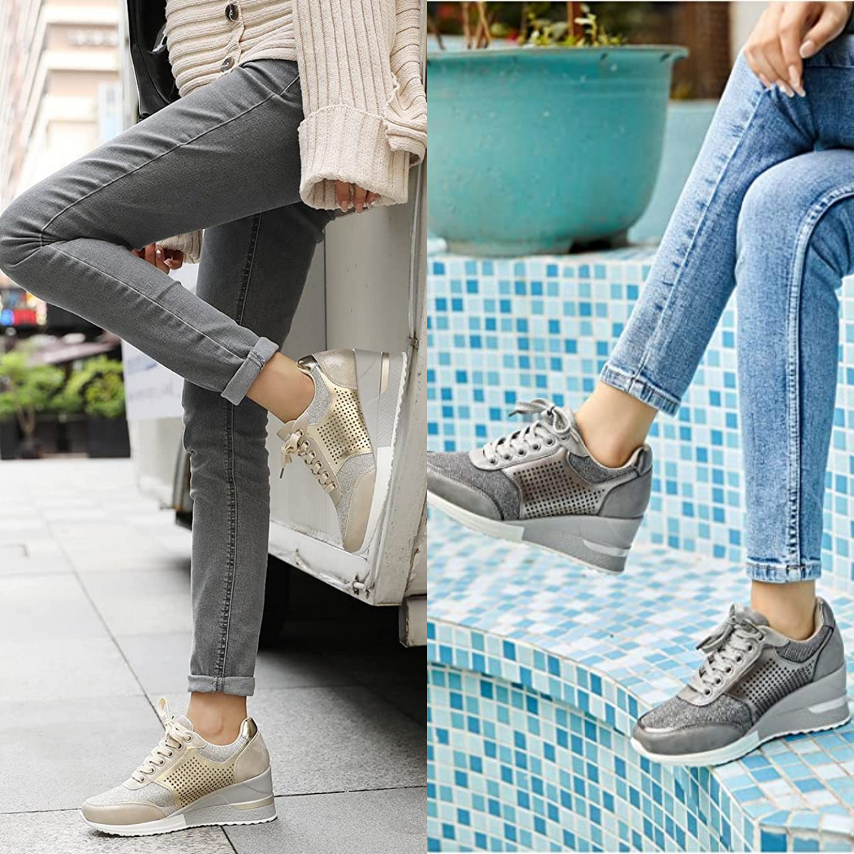 Dames Wedges Herfststijl 5