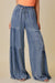 Dames Wijde Broek Rimpel Denim Casual Pijp 1