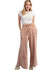 Dames Wijde Pantalon van Terry Knit in Mineral Wash 0