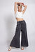 Dames Wijde Pantalon van Terry Knit in Mineral Washed 1