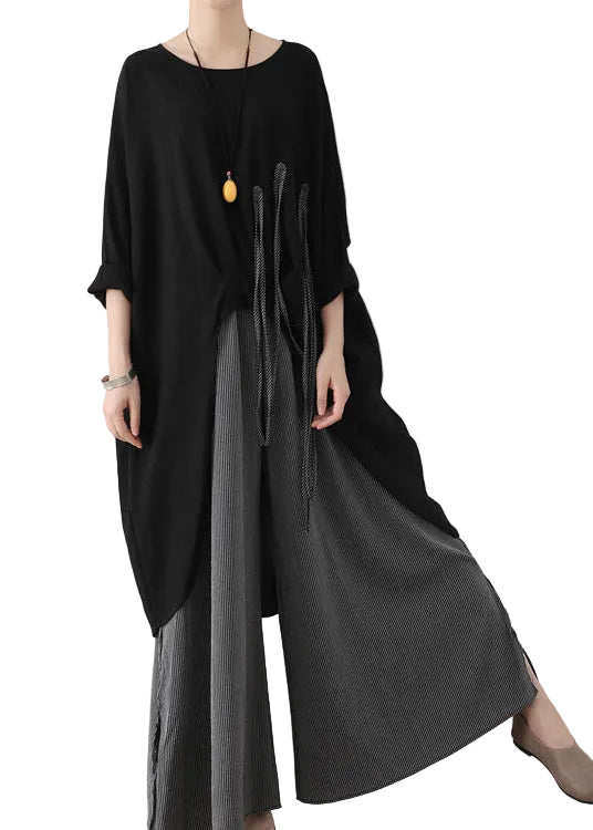 Dames Wijde Pijpen Broek Casual Oversized 0