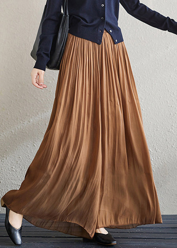 Dames Wijde Pijpen Broek Met Elastische Taille 3