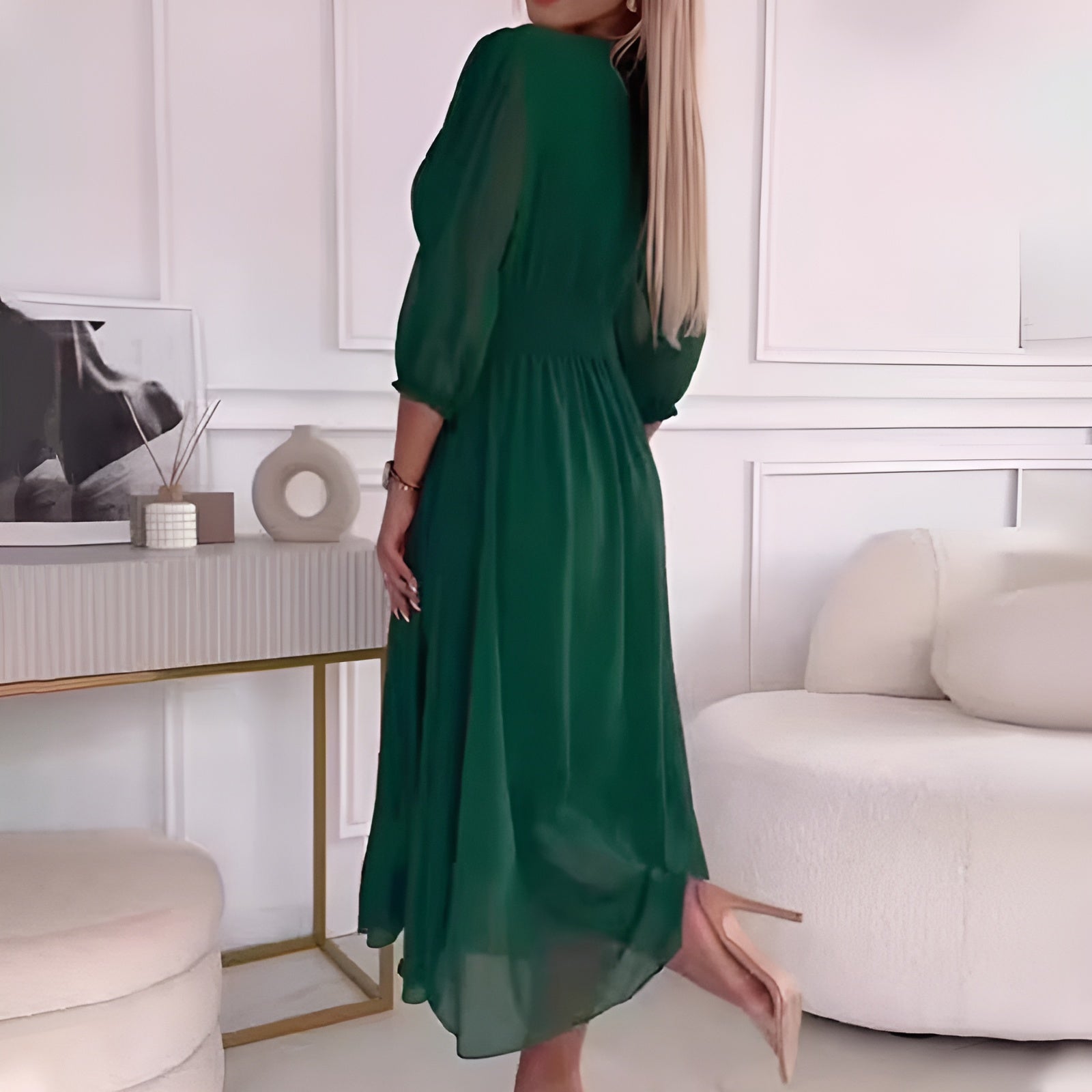 Dames Wikkeljurk Flatterend Ontwerp Casual Chic 4