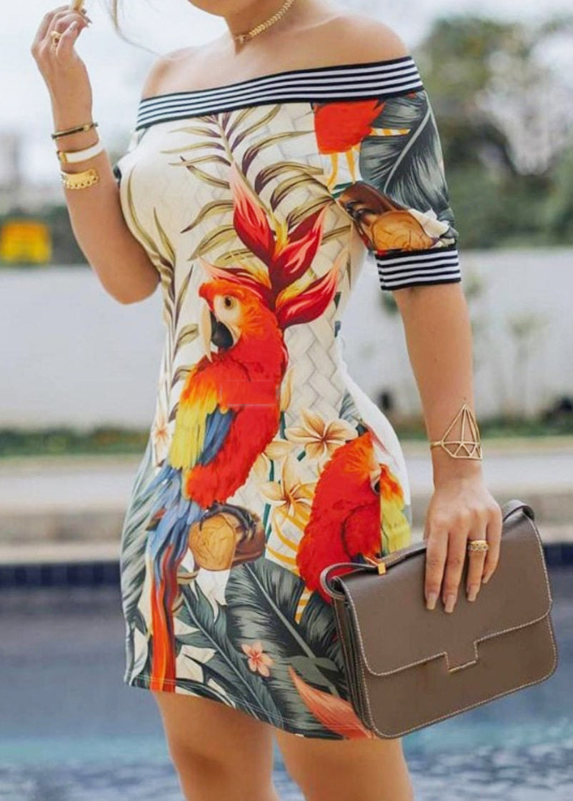 Dames Wikkeljurk Koude Schouder Zomerstijl 3