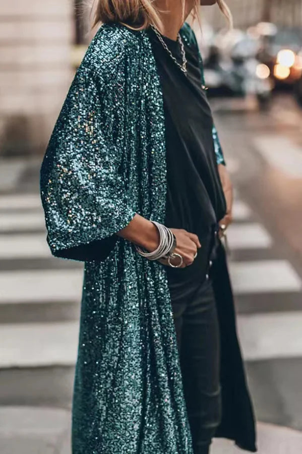 Dames Winddicht Vest met Pailletten 4