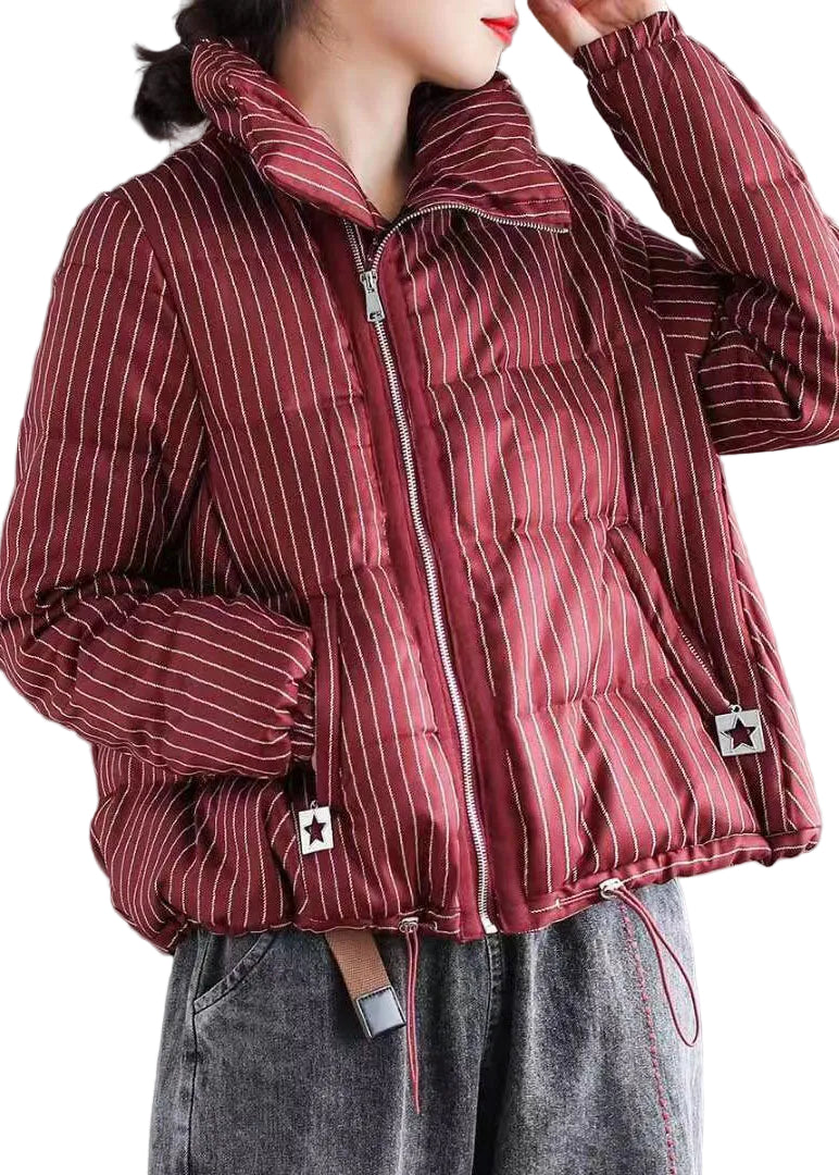 Dames Winter Puffer Jacket met Opstaande Kraag 0