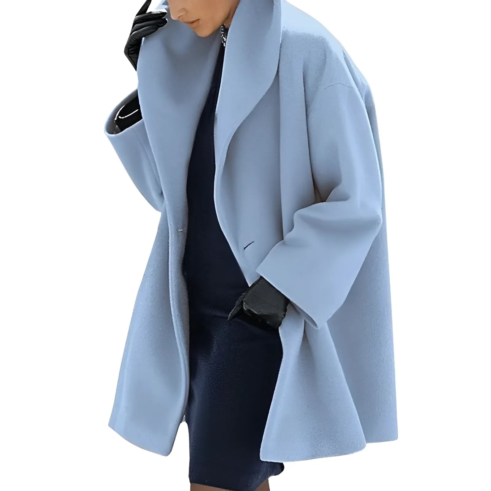 Dames Winter Trench Mantel Modern Warm 0