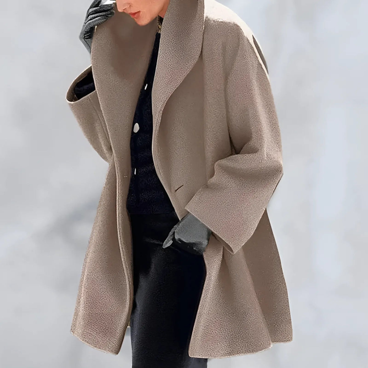 Dames Winter Trench Mantel Modern Warm 1