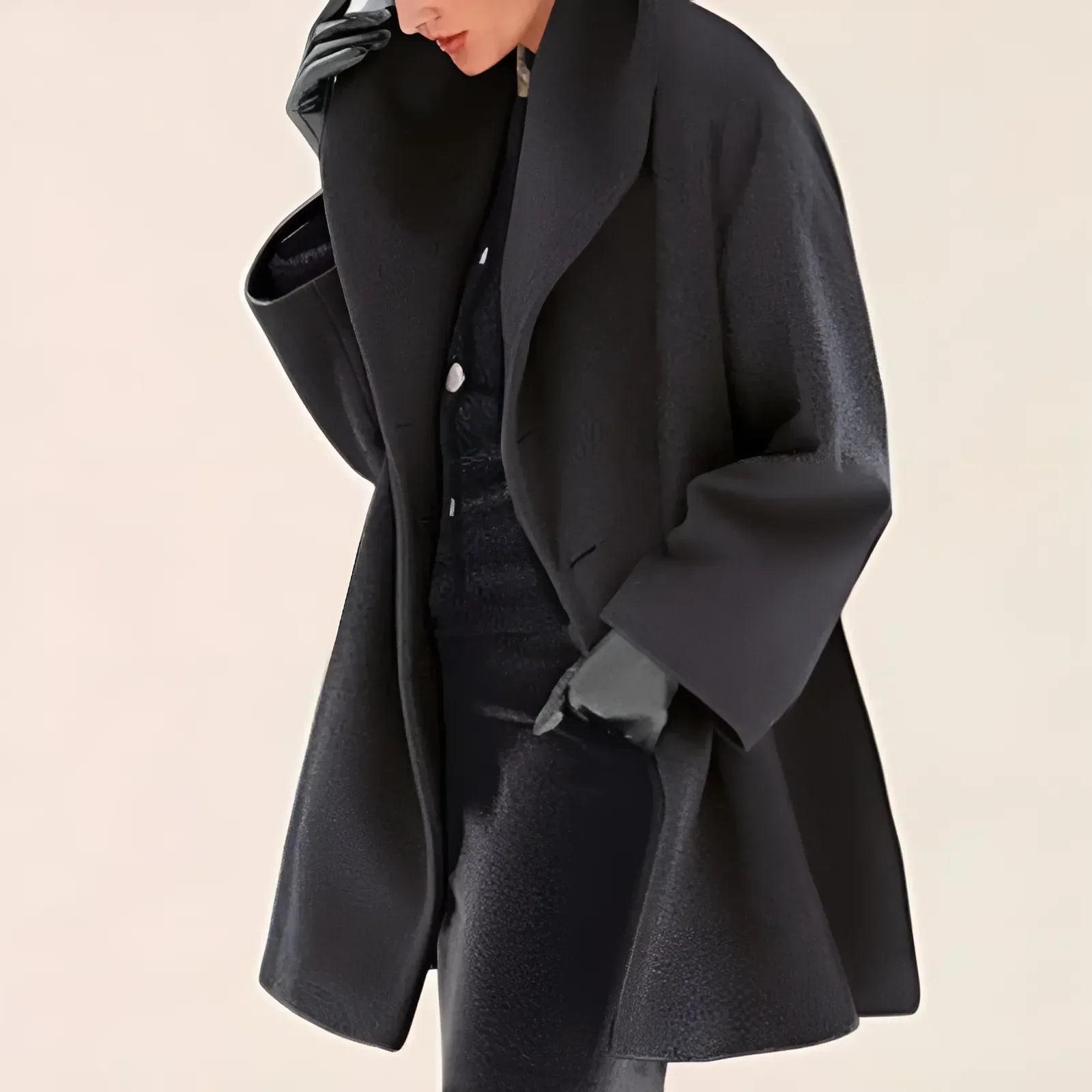 Dames Winter Trench Mantel Modern Warm 4