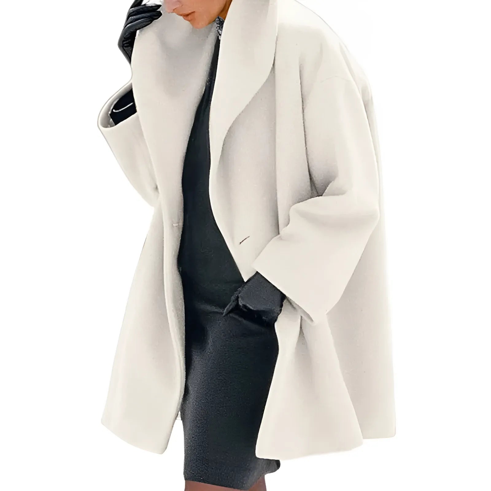 Dames Winter Trench Mantel Modern Warm 5