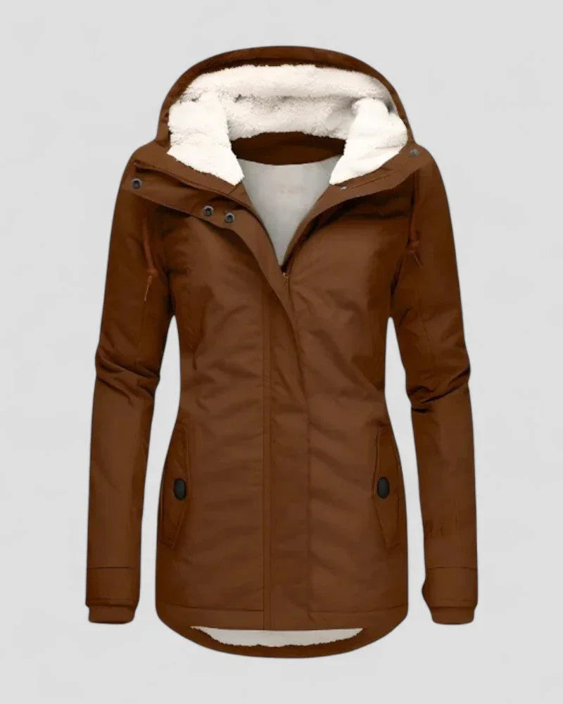 Dames Winterjack Waterdicht Met Fleece Voering 3