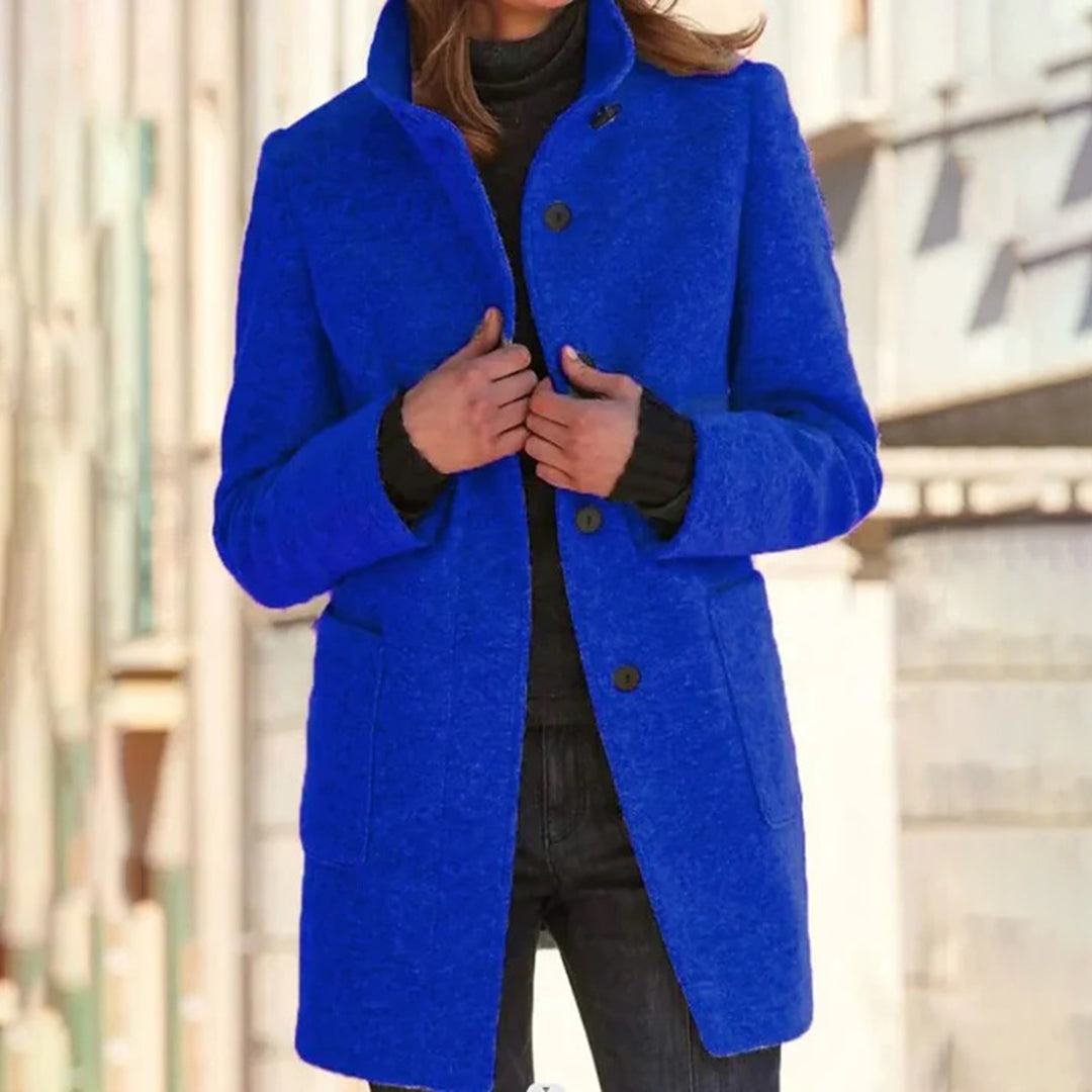 Dames Winterjas Casual met Opstaande Kraag 1