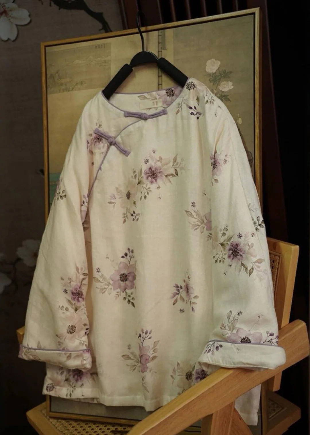 Dames Winterjas Chinese Stijl Met Oosterse Knopen 2