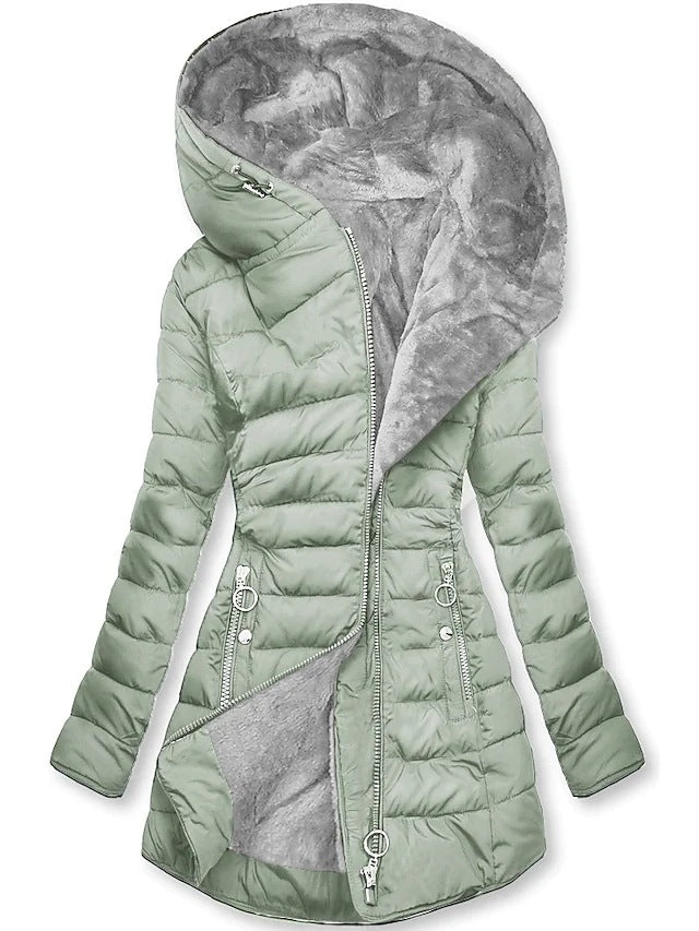 Dames Winterjas Lange Snit Stijlvol 0
