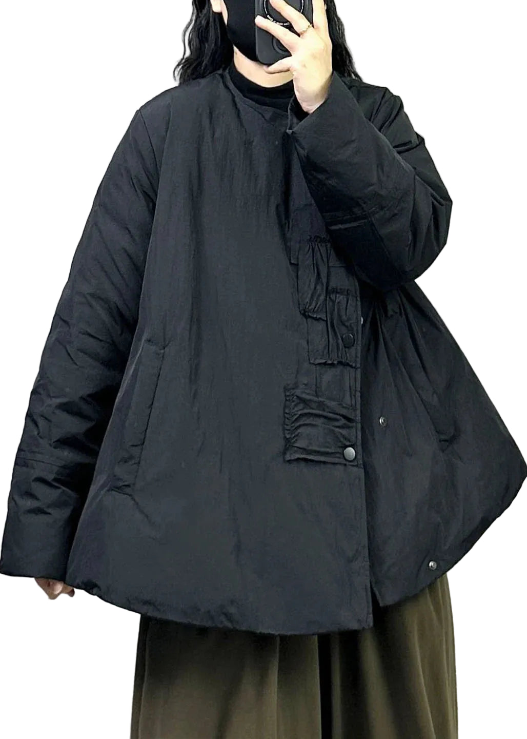 Dames Winterjas Oversized A-lijn Stijlvol 0