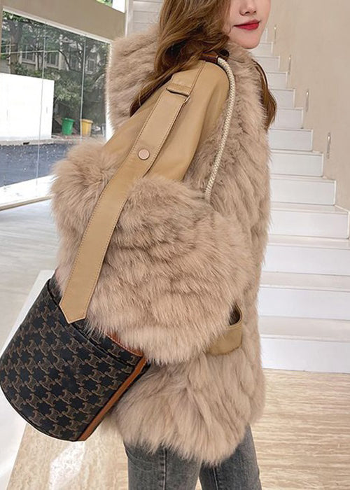 Dames Winterjas met Capuchon en Patchwork Design 2