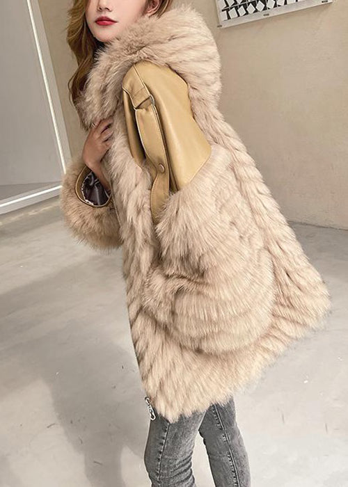 Dames Winterjas met Capuchon en Patchwork Design 3