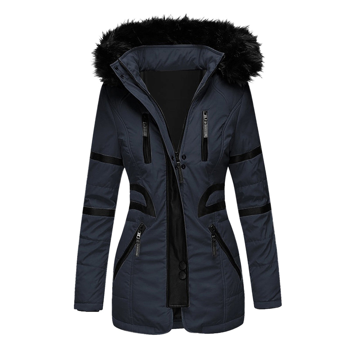 Dames Winterjas met Capuchon en Stijlvol Design 4