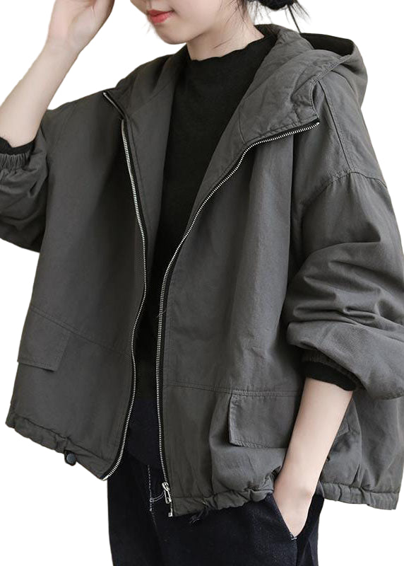 Dames Winterjas met Capuchon en Trekkoord 0