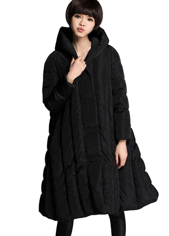 Dames Winterjas met Capuchon en Trendy Design 0