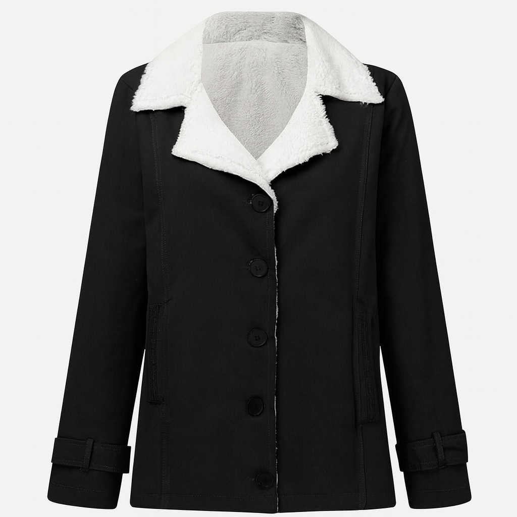 Dames Winterjas met Ingekeepte Revers 2