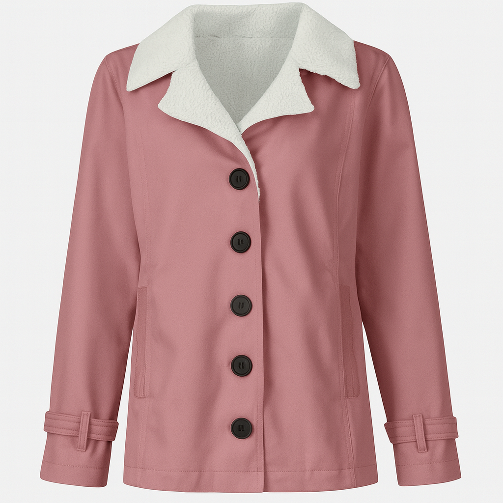 Dames Winterjas met Ingekeepte Revers 3