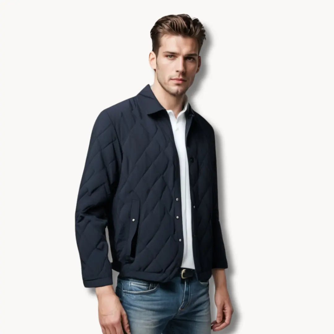 Dames Winterjas met Steppatroon en Waterbestendige Eigenschappen 2