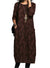 Dames Winterjurk Met Pockets Elegante Prints Zachte Stof 0