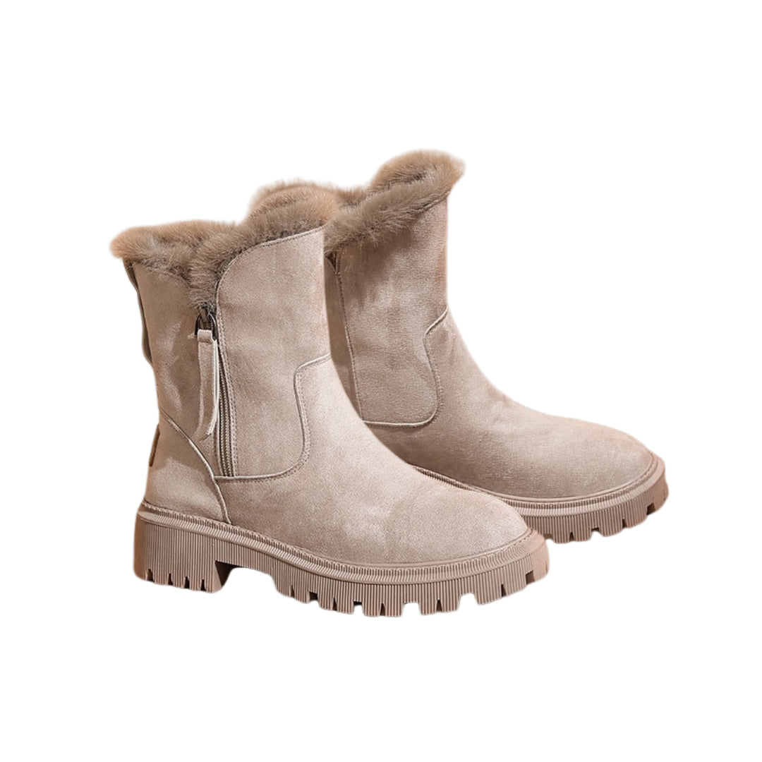 Dames Winterlaarzen Enkelhoog Met Zachte Binnenvoering en Stevige Zool 2