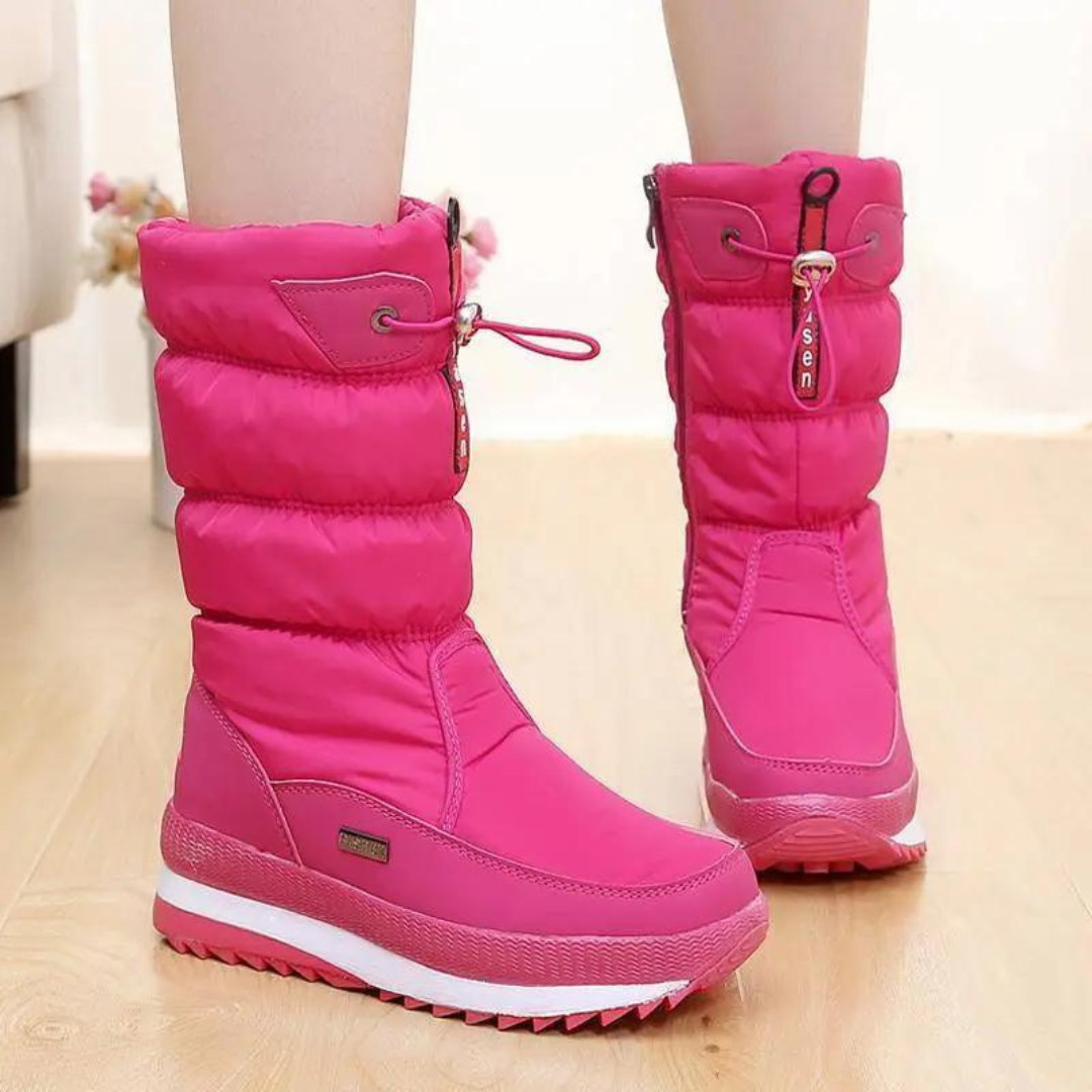 Dames Winterlaarzen Trendy Met Warme Voering en Antislipzool 0