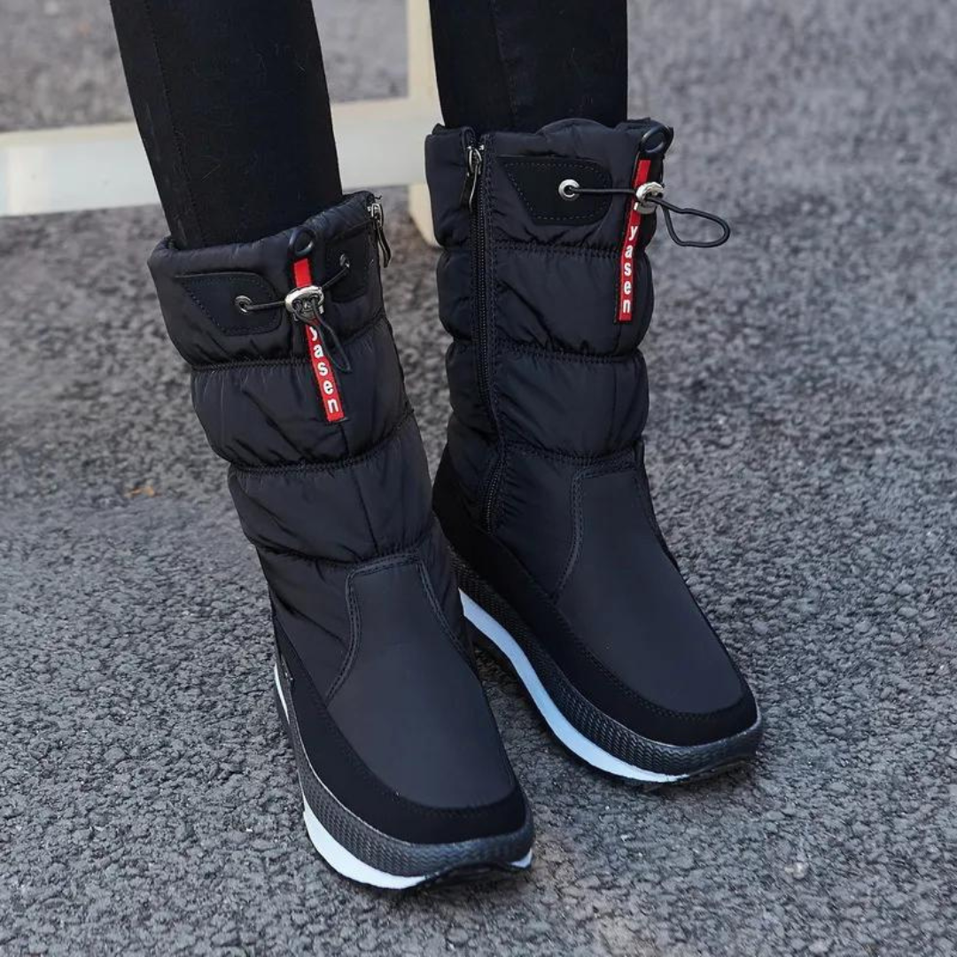 Dames Winterlaarzen Trendy Met Warme Voering en Antislipzool 2