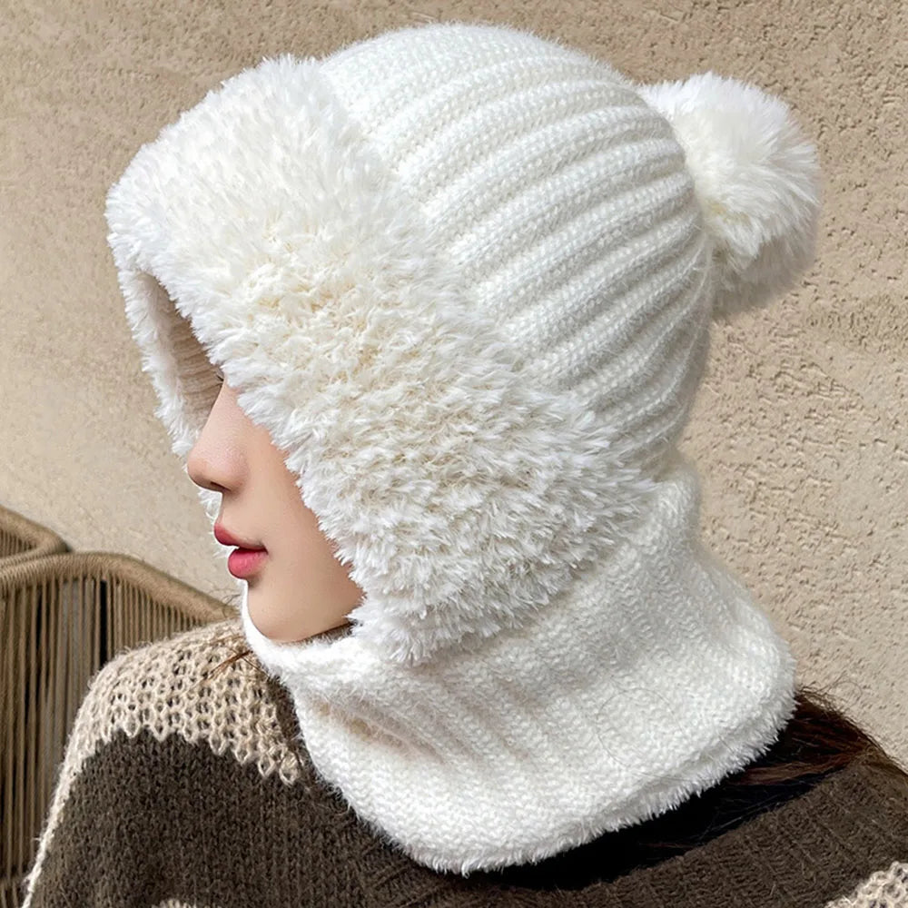 Dames Wintermuts met Snood en Fleece 3