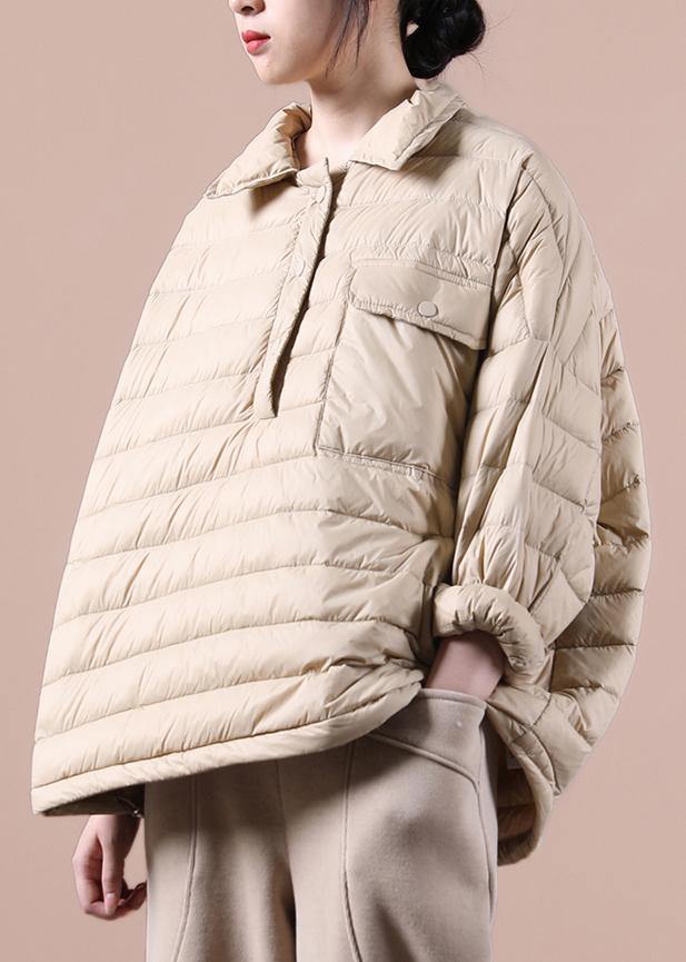 Dames Winteroutwear Donsjas Kaki met Reverszakken 2