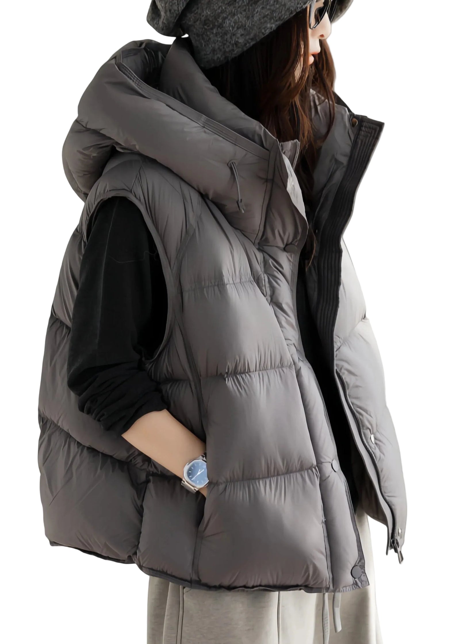 Dames Winterparka Met Capuchon Comfortabel Warm Model 0