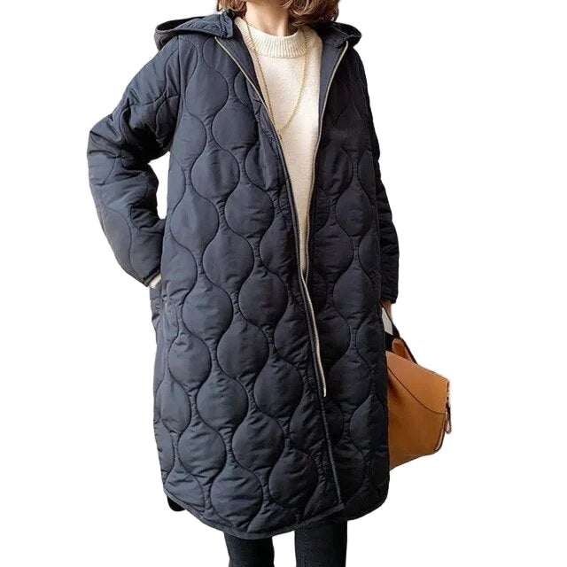 Dames Winterparka met Capuchon Modern Design 0