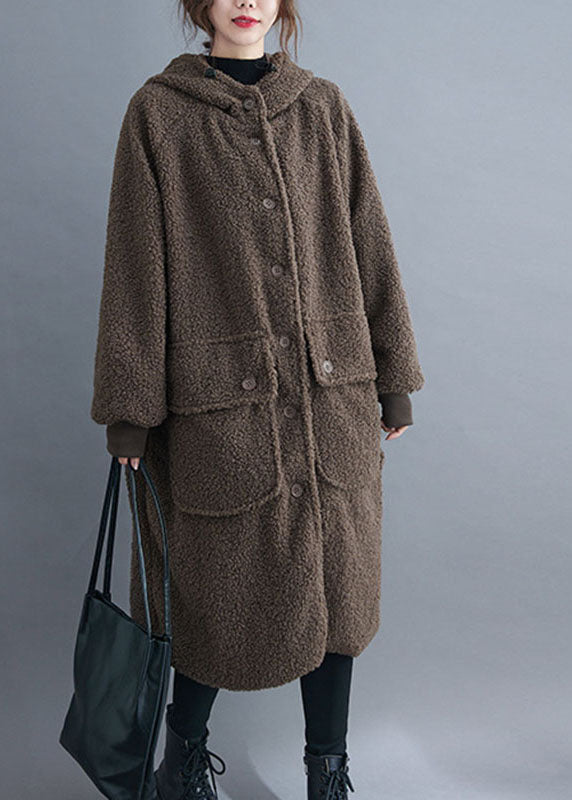 Dames Winterparka met Capuchon en Knopen 2