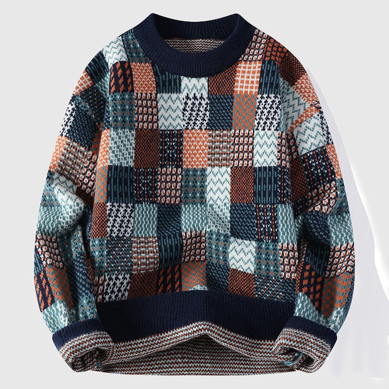 Dames Wintertrui Met Kleurrijk Patchwork 1