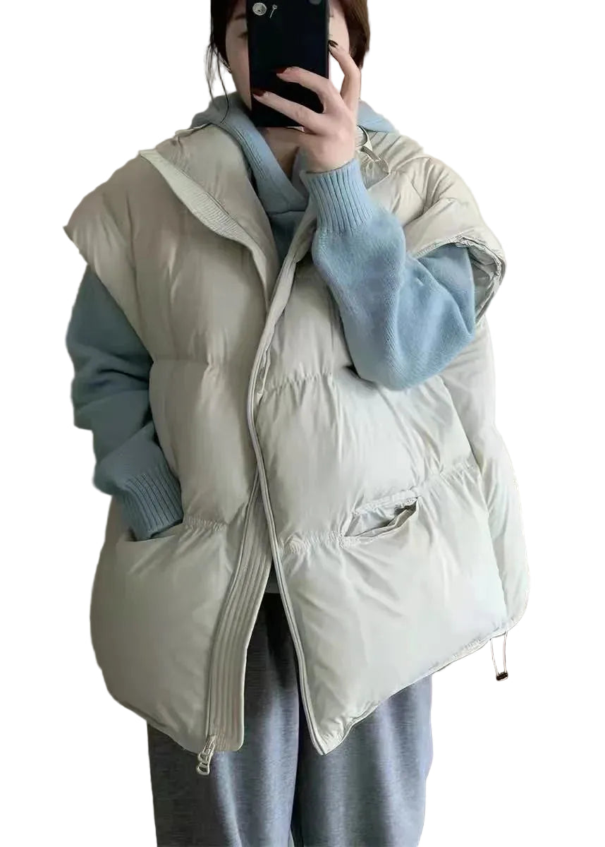 Dames Wintervest Oversized Zak Stijl 0