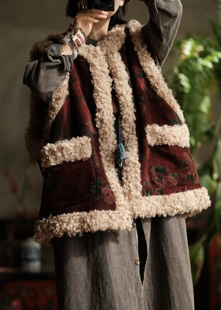 Dames Wintervest Patchwork Met Zakken 1