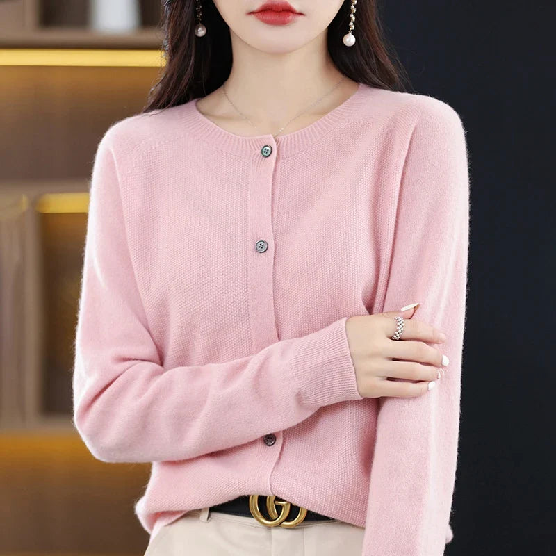 Dames Wol Vest Ronde Hals Comfortabel 11