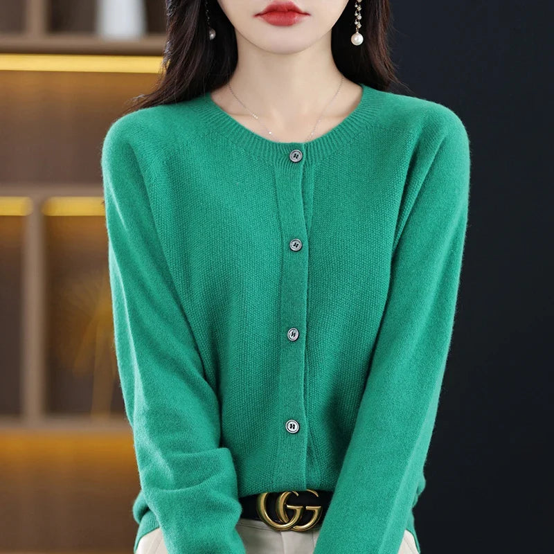 Dames Wol Vest Ronde Hals Comfortabel 15