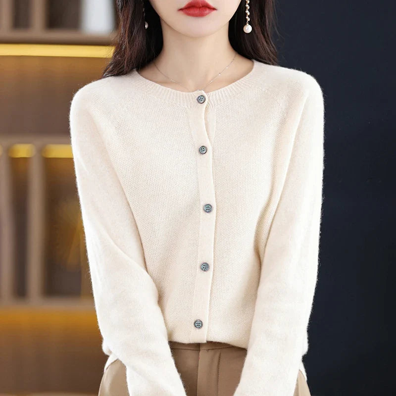 Dames Wol Vest Ronde Hals Comfortabel 16