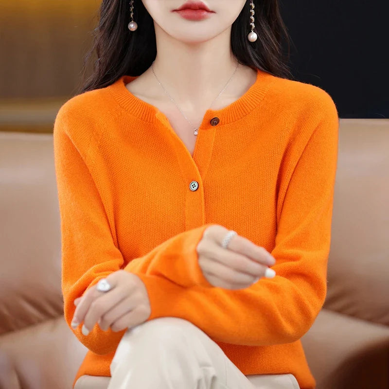 Dames Wol Vest Ronde Hals Comfortabel 17