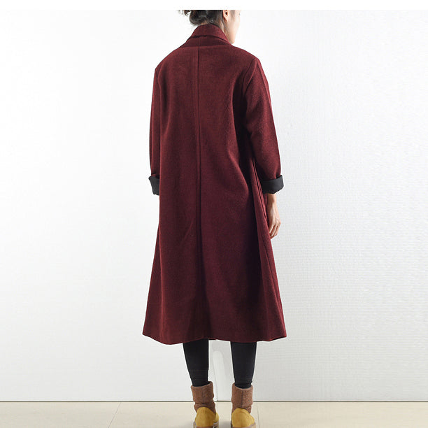 Dames Wollen Trenchcoat Winter Stijlvol Plus Size 3