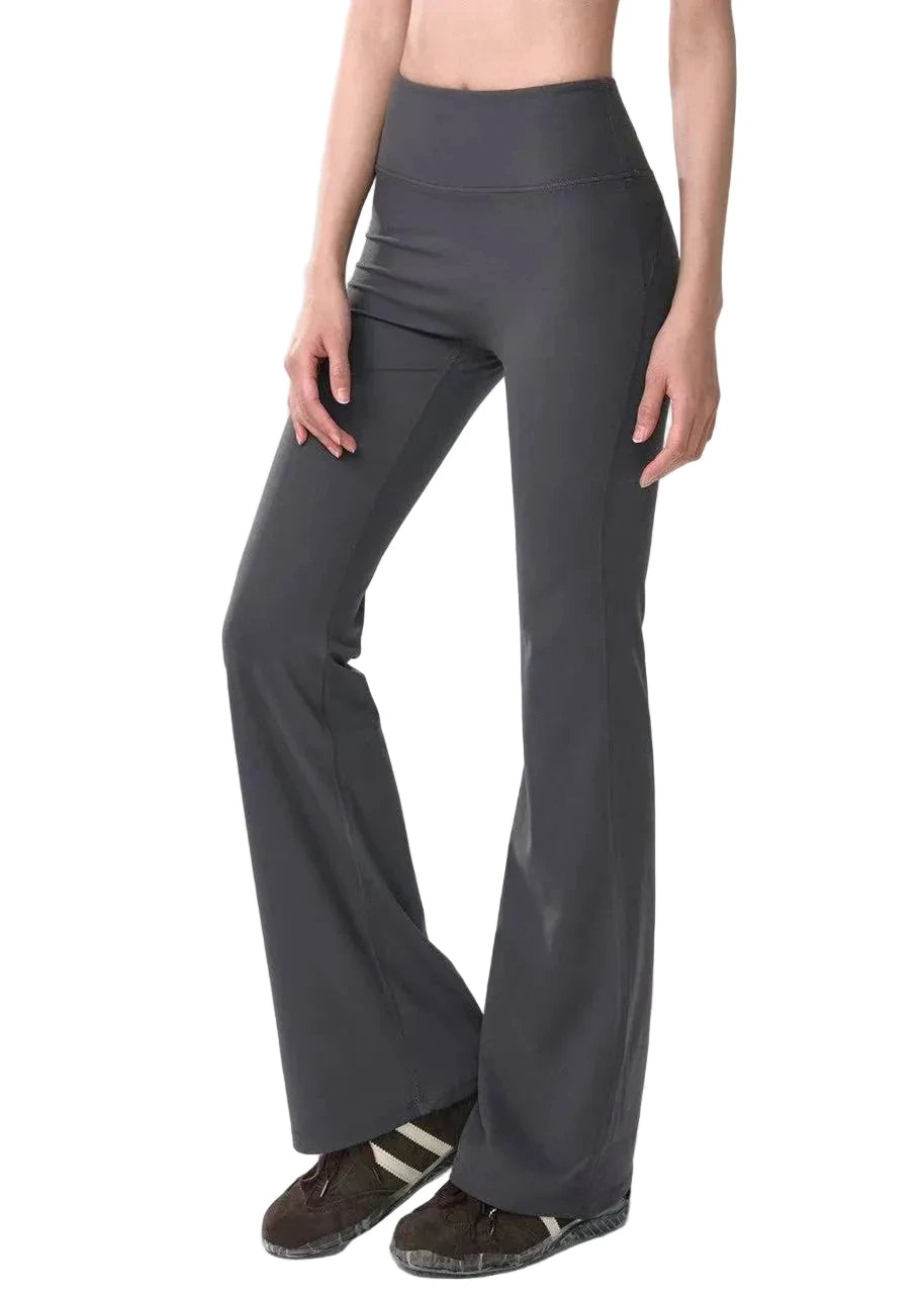 Dames Yogabroek Hoge Taille Wijde Pijpen 0