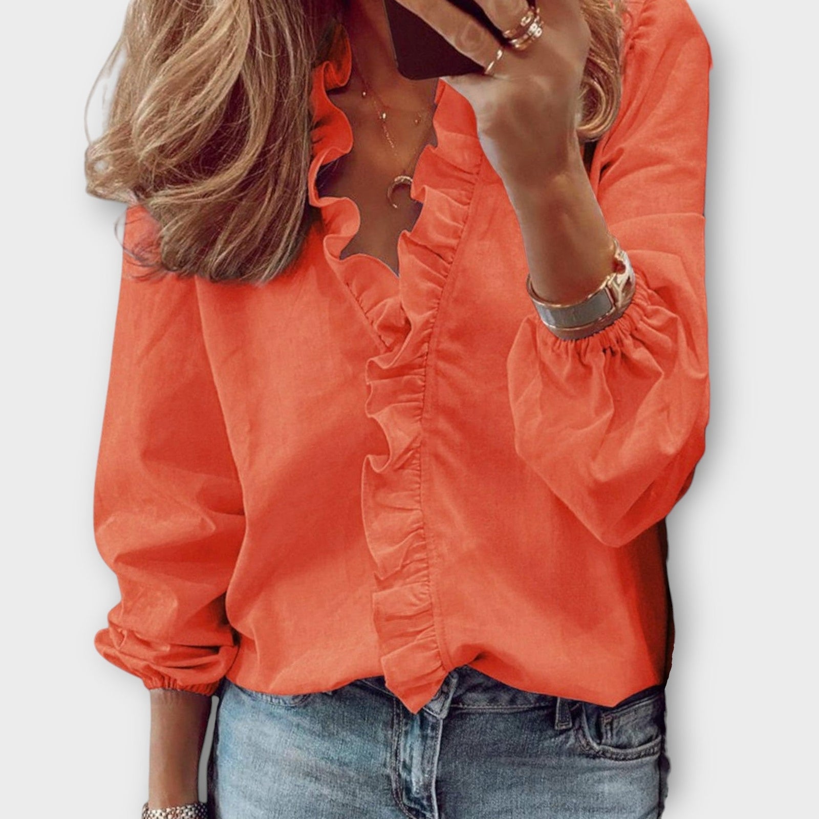 Dames Zomerblouse met Ruches 3