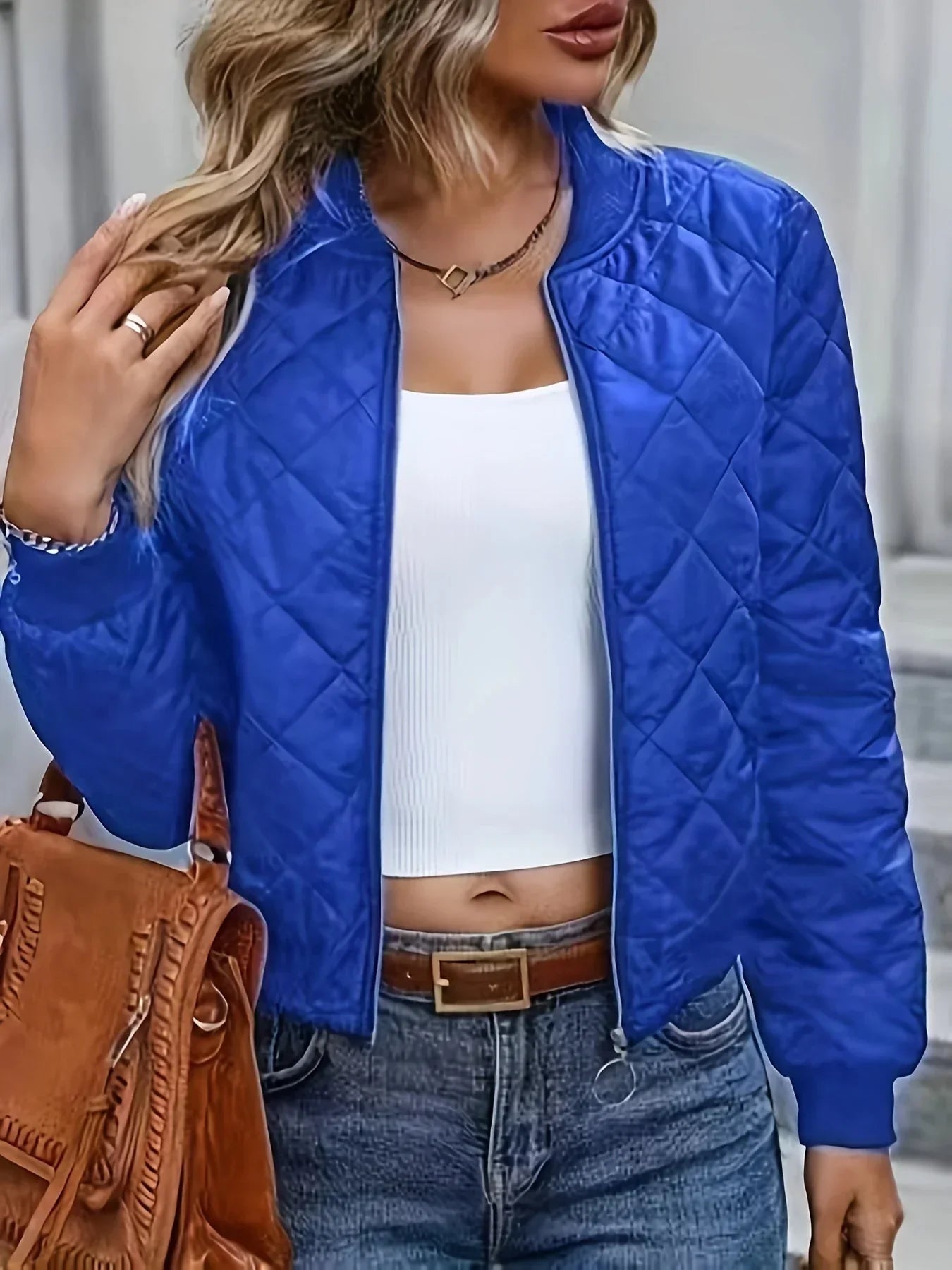 Dames Zomerjas Lichtgewicht Trendy Katoenmix voor Casual en Semi-Formele Gelegenheden 1