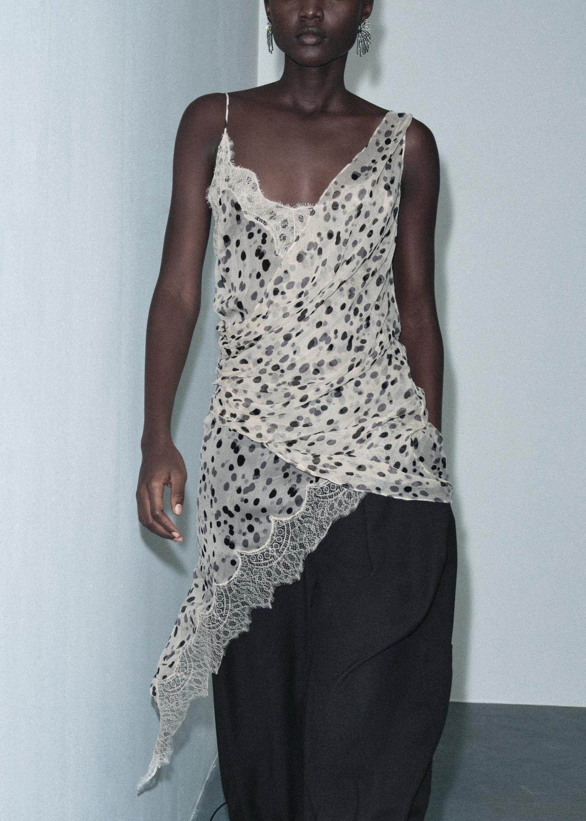 Dames Zomerjurk Asymmetrisch Met Spaghettibandjes 1