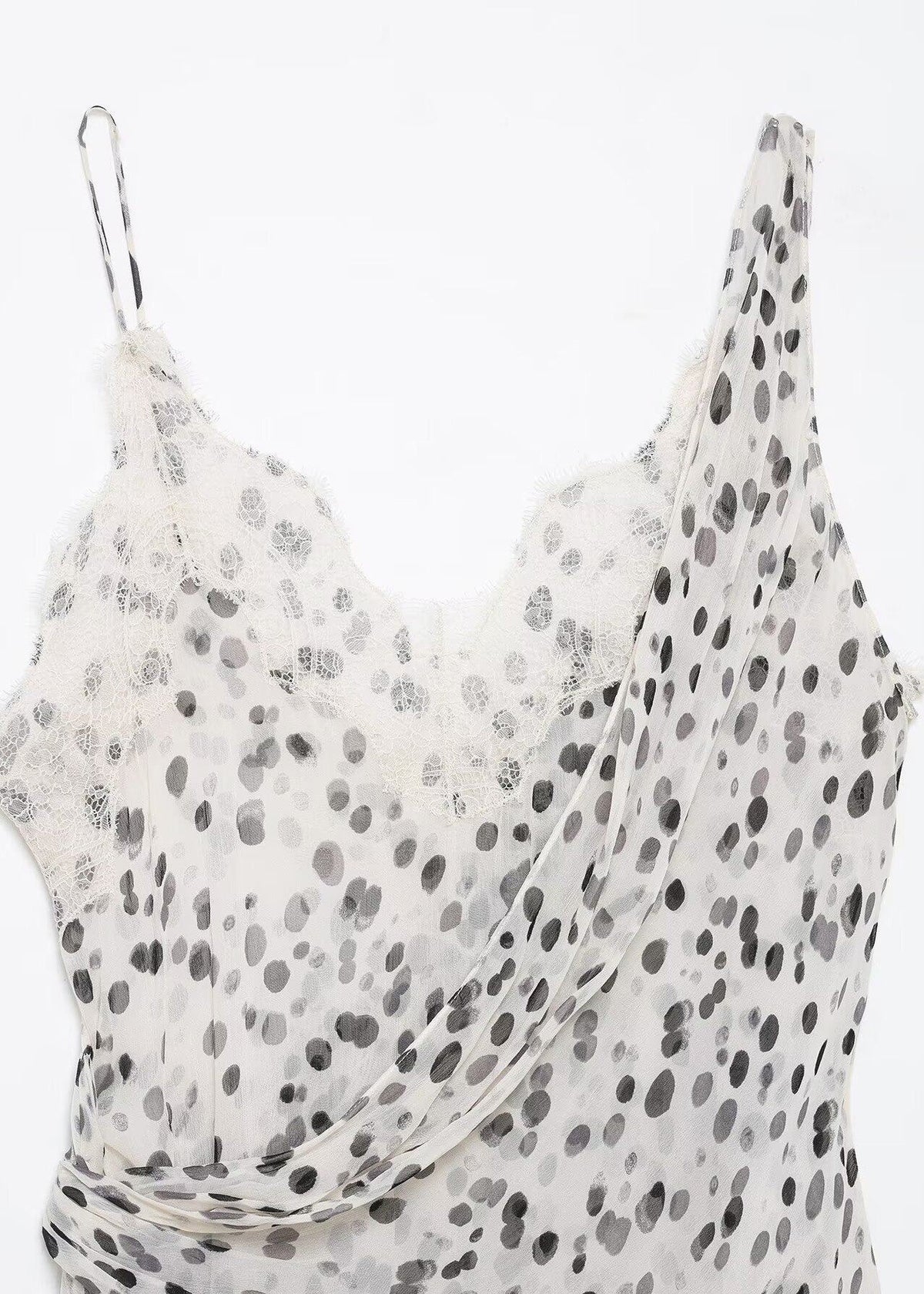 Dames Zomerjurk Asymmetrisch Met Spaghettibandjes 4