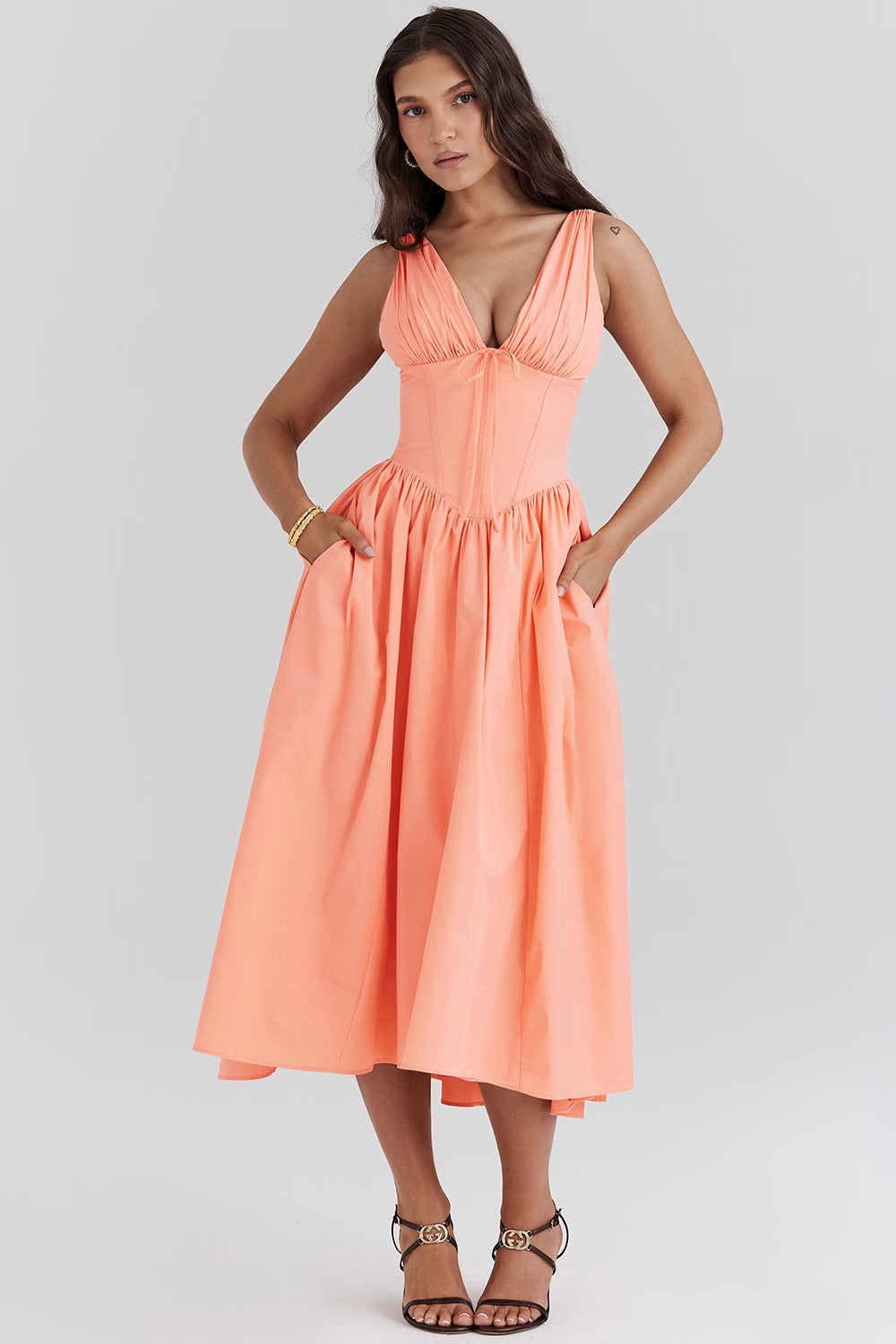 Dames Zomerjurk Bloemenprint Met Flatterend Silhouet 3